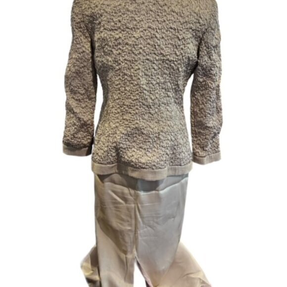 Karen Lawrence by Matthew Jacket Dress Combo Size 8 Metallic Gold Vintage MOTHER - Picture 5 of 16